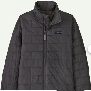 Patagonia Boys Dark Gray Nano Puff Jacket 16-18